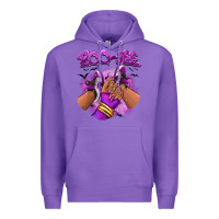 Purple Boo-jee Halloween afro sneakers Premium Hoodie - RanaPortraitStore