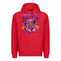 Red Boo-jee Halloween afro sneakers Premium Hoodie - RanaPortraitStore