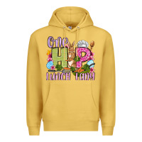 Antique Gold Easter Day One hip Lunch Lady Premium Hoodie - OliviaCreatesArt