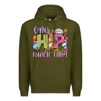 Army Green Easter Day One hip Lunch Lady Premium Hoodie - OliviaCreatesArt