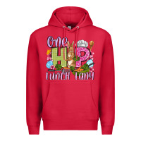Cardinal Easter Day One hip Lunch Lady Premium Hoodie - OliviaCreatesArt