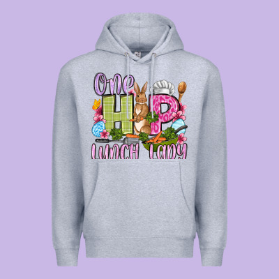Easter Day One Hip Lunch Lady Premium Hoodie Designed By Oliviacreatesart