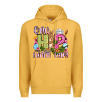 Mustard Easter Day One hip Lunch Lady Premium Hoodie - OliviaCreatesArt
