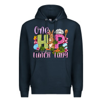 Navy Easter Day One hip Lunch Lady Premium Hoodie - OliviaCreatesArt