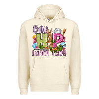 Sandshell Easter Day One hip Lunch Lady Premium Hoodie - OliviaCreatesArt