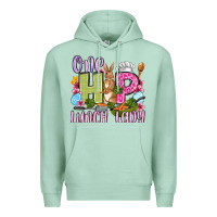 Seafoam Easter Day One hip Lunch Lady Premium Hoodie - OliviaCreatesArt