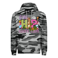 Slate Camo Easter Day One hip Lunch Lady Premium Hoodie - OliviaCreatesArt