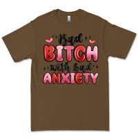 Cacao bad bitch with bad anxiety Premium Tee - MaliasSmallBusiness