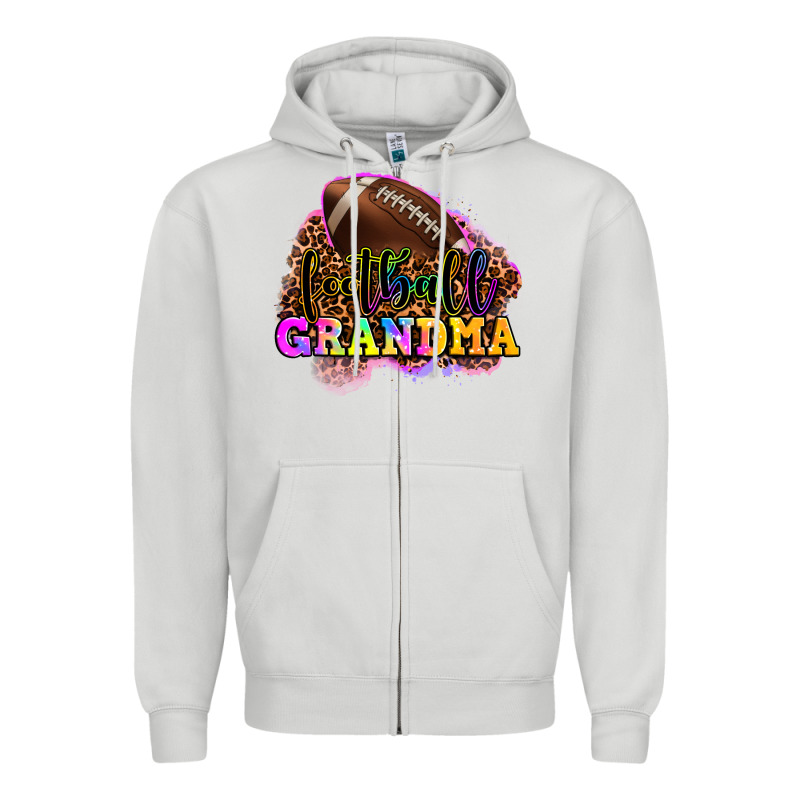 Football Grandma Zipper Hoodie by OliviaCreatesArt | Teevron