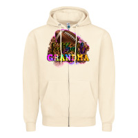 Sandshell football grandma Zipper Hoodie - OliviaCreatesArt