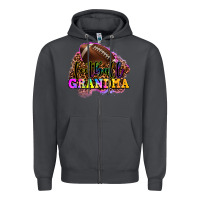 Smoke football grandma Zipper Hoodie - OliviaCreatesArt