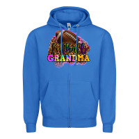 True Royal football grandma Zipper Hoodie - OliviaCreatesArt