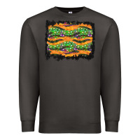 Smoke Halloween Skull Background Premium Sweatshirt - BundleAndBundleShop