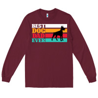 Burgundy Best Dog Dad Ever Long Sleeve Tee - Bettercallsaul