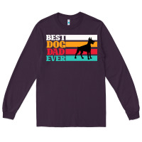 Plum Best Dog Dad Ever Long Sleeve Tee - Bettercallsaul