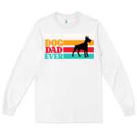 White Best Dog Dad Ever Long Sleeve Tee - Bettercallsaul