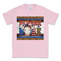Bubblegum Pink 4th of July Western Star Spangled Baby Cow Classic Tee - LillyAllenDesigns
