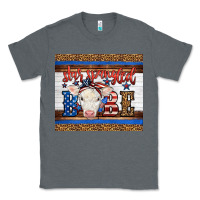Charcoal Heather 4th of July Western Star Spangled Baby Cow Classic Tee - LillyAllenDesigns