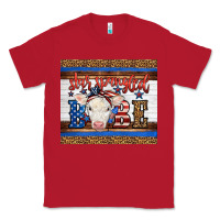 Red 4th of July Western Star Spangled Baby Cow Classic Tee - LillyAllenDesigns