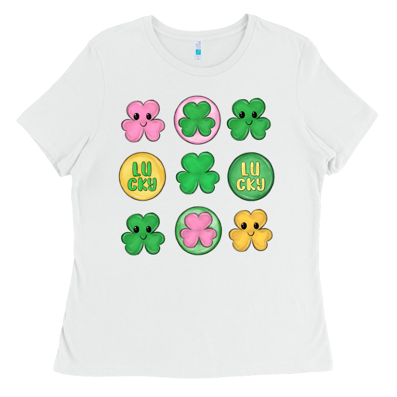 St.patrick's Day Clovers Ladies Tee by MaliasSmallBusiness | Teevron