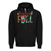 Black teacher fuel Zipper Hoodie - OliviaCreatesArt