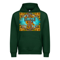Forest Green Western Faith Cross Butterfly Urban Hoodie - LillyAllenDesigns