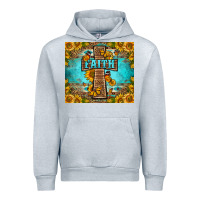 Heather Grey Western Faith Cross Butterfly Urban Hoodie - LillyAllenDesigns