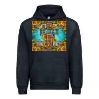 Navy Western Faith Cross Butterfly Urban Hoodie - LillyAllenDesigns
