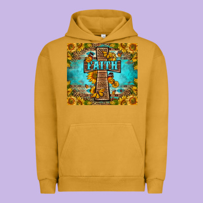 Western Faith Cross Butterfly Urban Hoodie Designed By Lillyallendesigns