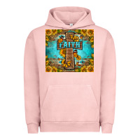 Pigment Salmon Western Faith Cross Butterfly Urban Hoodie - LillyAllenDesigns
