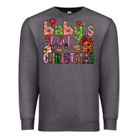 Charcoal Heather baby's first christmas Premium Sweatshirt - FaDigitalArtStudio