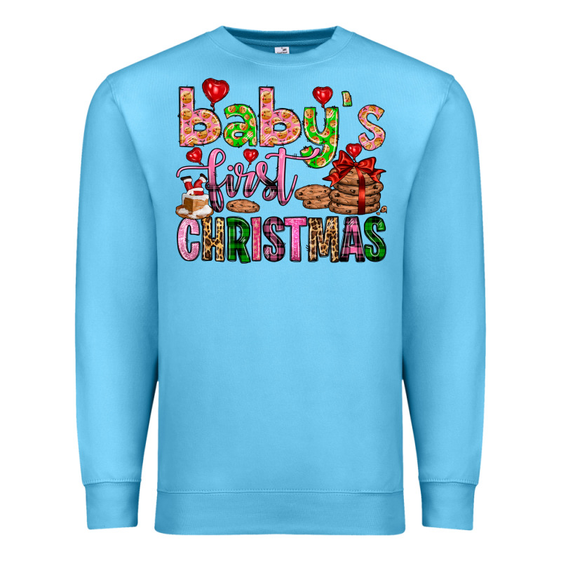Baby's First Christmas Premium Sweatshirt by FaDigitalArtStudio | Teevron
