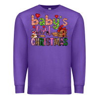 Purple baby's first christmas Premium Sweatshirt - FaDigitalArtStudio