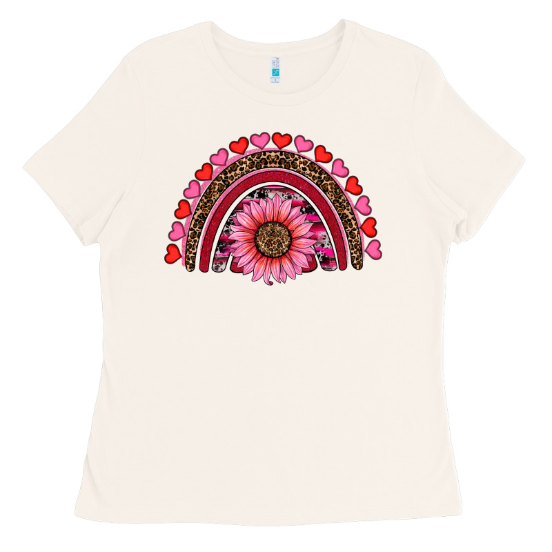 Valentine's Day Sunflower Rainbow Ladies Tee by RanaPortraitStore | Teevron
