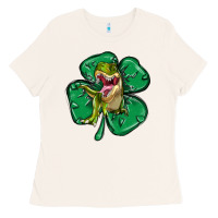 Dinosaur St Patricks Day Ladies Tee | Teevron