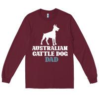 Burgundy Australian Cattle Dog Long Sleeve Tee - Bettercallsaul