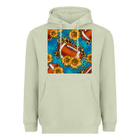 Matcha american football with leopard Heavyweight Hoodie - BundleAndBundleShop