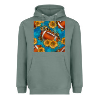 Sage american football with leopard Heavyweight Hoodie - BundleAndBundleShop