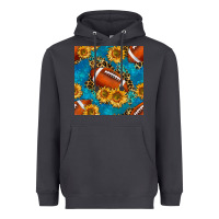American Football With Leopard Heavyweight Hoodie | Teevron