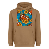 Toasted Coconut american football with leopard Heavyweight Hoodie - BundleAndBundleShop
