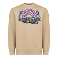 Mushroom American rainbow Heavyweight Sweatshirt - HowdyJamesFarm