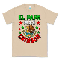 Mushroom El Papa Mas Chingon Mexican Flag Classic Tee - LillyAllenDesigns