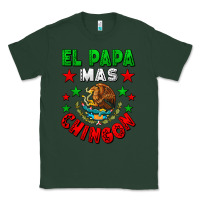 Sports Green El Papa Mas Chingon Mexican Flag Classic Tee - LillyAllenDesigns