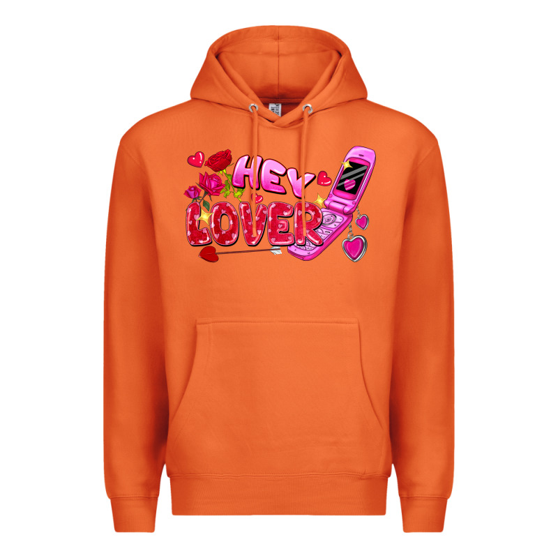 Hey Lover Flip Phone Valentine's Day Premium Hoodie by FaDigitalArtStudio | Teevron