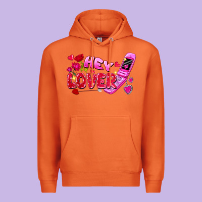 Hey Lover Flip Phone Valentine's Day Premium Hoodie Designed By Fadigitalartstudio