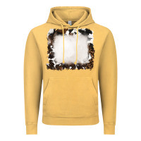 Vintage Mustard cowhide frames background Vintage Hoodie - RanaPortraitStore