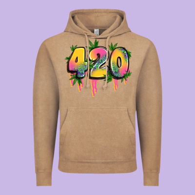 420 Cannabis Vintage Hoodie Designed By Artiststas