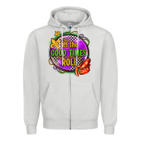 Dove Grey let the good times roll olivia Zipper Hoodie - OliviaCreatesArt