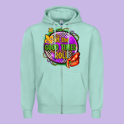 Let The Good Times Roll Olivia Zipper Hoodie Designed By Oliviacreatesart
