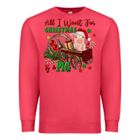 Cardinal all i want for christmas is a pig Premium Sweatshirt - FaDigitalArtStudio